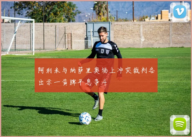 阿利米与纳萨里奥场上冲突裁判各出示一黄牌平息争斗